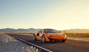 Превью обои mclaren 570s, спорткар, оранжевый