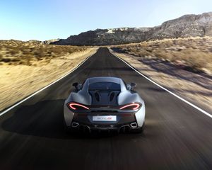Превью обои mclaren, 570s, вид сзади