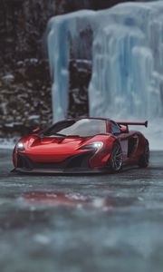 Превью обои mclaren 650s, mclaren, спорткар, красный