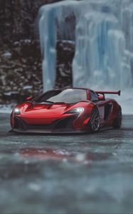 Превью обои mclaren 650s, mclaren, спорткар, красный