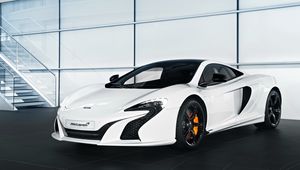 Превью обои mclaren 650s, supercar, белый, вид сбоку