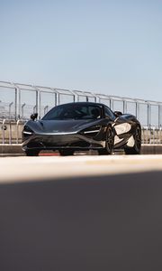 Превью обои mclaren 720 s, mclaren, автомобиль, спорткар, суперкар, серый, спортивный