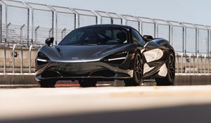 Превью обои mclaren 720 s, mclaren, автомобиль, спорткар, суперкар, серый, спортивный