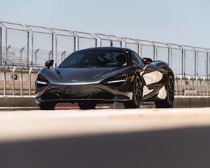 Превью обои mclaren 720 s, mclaren, автомобиль, спорткар, суперкар, серый, спортивный