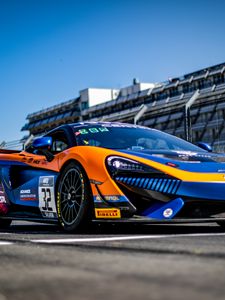 Превью обои mclaren, автомобиль, спорткар, гонка