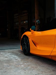 Превью обои mclaren, автомобиль, суперкар, оранжевый
