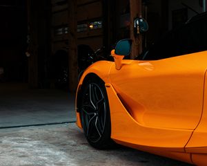Превью обои mclaren, автомобиль, суперкар, оранжевый