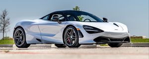 Превью обои mclaren, автомобиль, суперкар, белый