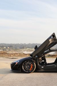 Превью обои mclaren p1, mclaren, автомобиль, суперкар, черный