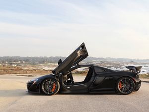 Превью обои mclaren p1, mclaren, автомобиль, суперкар, черный