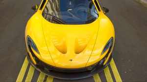 Превью обои mclaren p1, mclaren, автомобиль, суперкар, желтый