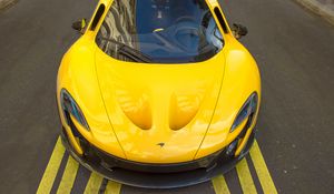 Превью обои mclaren p1, mclaren, автомобиль, суперкар, желтый