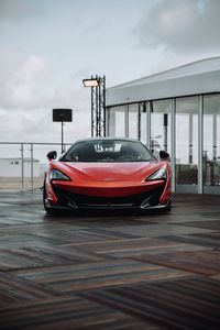 Превью обои mclaren p1, спорткар, машина, красный