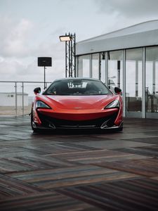 Превью обои mclaren p1, спорткар, машина, красный