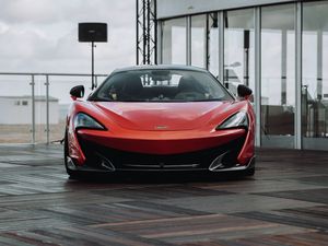Превью обои mclaren p1, спорткар, машина, красный