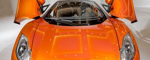 Превью обои mclaren, спорткар, оранжевый, стильный