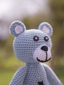 Превью обои медведь, игрушка, вязаный
