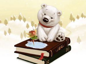 Превью обои медведь, книги, сказка, детство