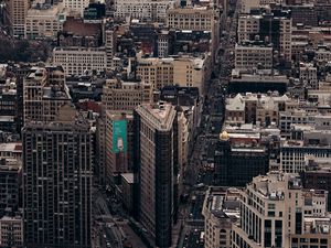 Превью обои мегаполис, город, вид сверху, здания, архитектура