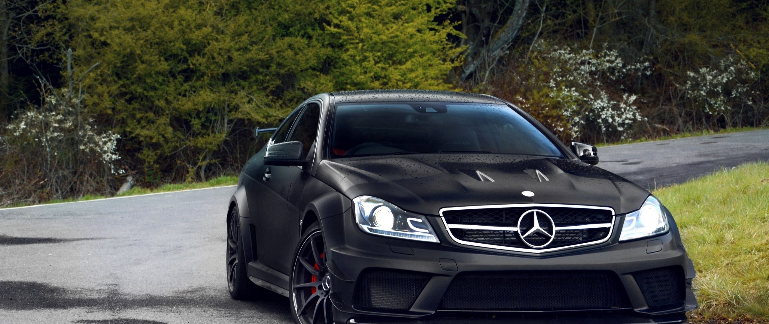 Mercedes Benz c63 AMG Black 1920С…1080