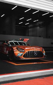 Превью обои mercedes, автомобиль, спорткар, оранжевый