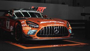 Превью обои mercedes, автомобиль, спорткар, оранжевый