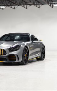 Превью обои mercedes, автомобиль, спорткар, суперкар, серый