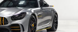Превью обои mercedes, автомобиль, спорткар, суперкар, серый