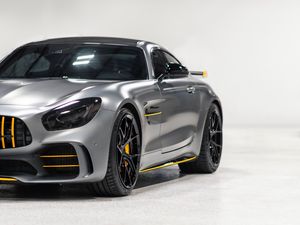 Превью обои mercedes, автомобиль, спорткар, суперкар, серый