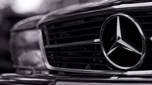 Превью обои mercedes, автомобиль, значок