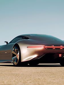 Превью обои mercedes-benz, amg vision, gran turismo, silver stunner