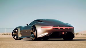 Превью обои mercedes-benz, amg vision, gran turismo, silver stunner