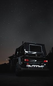 Превью обои mercedes g500, mercedes, джип, внедорожник, автомобиль, ночь