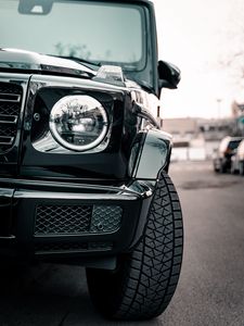 Превью обои mercedes g-class, mercedes, автомобиль, черный