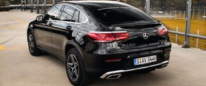 Превью обои mercedes glc 300, mercedes, автомобиль, черный