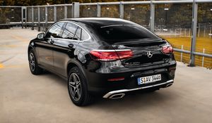 Превью обои mercedes glc 300, mercedes, автомобиль, черный