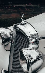Превью обои mercedes, машина, ретро, винтаж