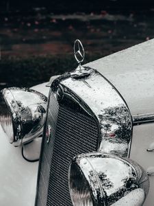 Превью обои mercedes, машина, ретро, винтаж