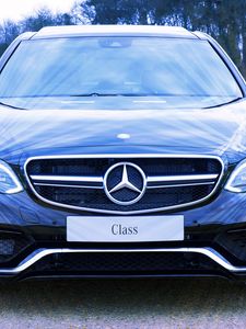 Превью обои mercedes, mercedes-benz, s-class, вид спереди