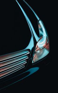 Превью обои mercedes, передний бампер, фара