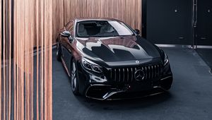 Превью обои mercedes-benz amg 63 s, mercedes, машина, черный, суперкар