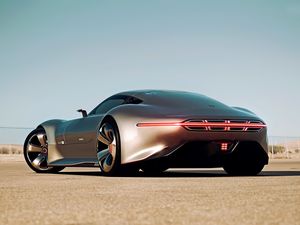 Превью обои mercedes-benz, amg vision, gran turismo, silver stunner