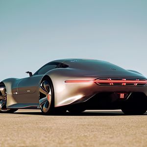 Превью обои mercedes-benz, amg vision, gran turismo, silver stunner