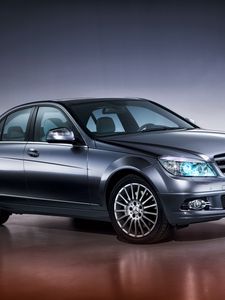 Превью обои mercedes-benz, c 220, bluetec, вид спереди