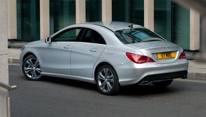 Превью обои mercedes-benz, cla 180, вид сзади, серебристый