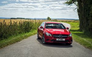 Превью обои mercedes-benz, cla-class, x117, красный