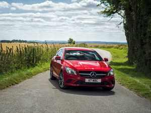 Превью обои mercedes-benz, cla-class, x117, красный