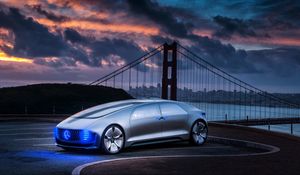 Превью обои mercedes-benz, f015, 2015, вид сбоку