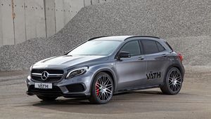 Превью обои mercedes-benz, gla-class, x156, серебристый, вид сбоку