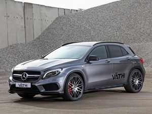 Превью обои mercedes-benz, gla-class, x156, серебристый, вид сбоку